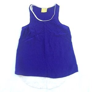 Anthropologie Maeve Colorblock Silk Tank